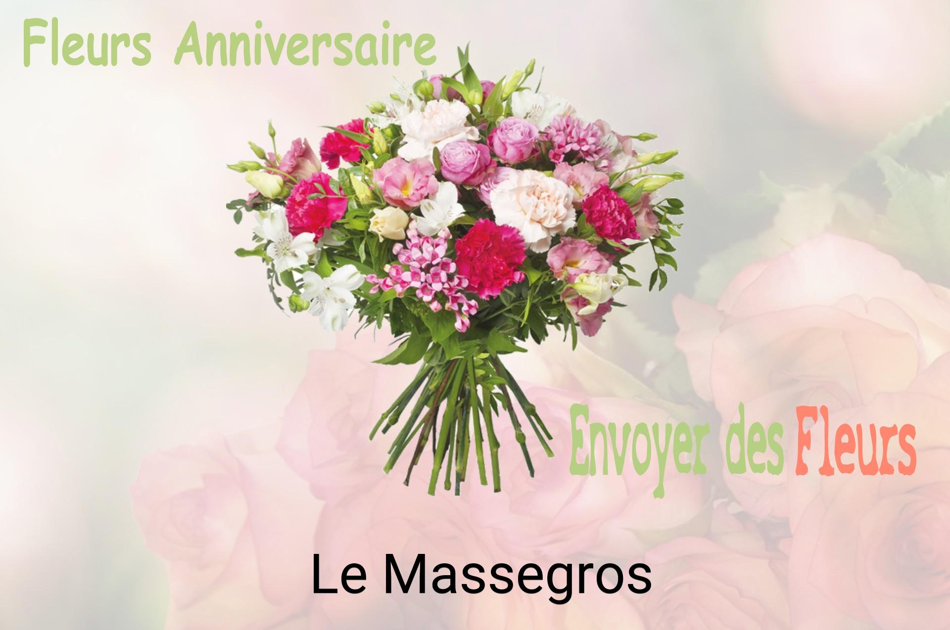 Bouquet de fleurs d’anniversaire livré à Le Massegros